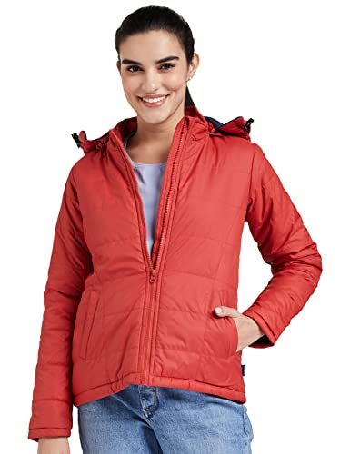 Amazon Brand – Symbol Women's Quilted Jacket (AW19KJ003_Rust_Medium 1_M)