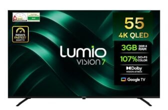 Lumio Vision 7 139 cm (55 inches) 4K Ultra-HD Smart QLED Google TV FTW3-ADSG