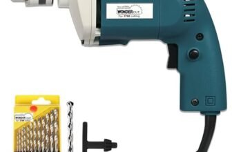 WONDERCUT Wc-Ed-10-B-Cmb Drill Machine 10Mm With Free 13Pcs Hss Drill Bits & 1Pc Masonary Bit Combo, Blue