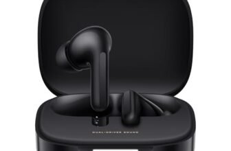 Redmi Buds 6, Dual Driver TWS in Ear Earbuds, 49dB Hybrid Active Noise Cancellation, Spatial Audio, Dual Device Connection, Quad Mic AI ENC, 42 Hrs Playtime, Custom EQ, Wireless Earbuds (Black)