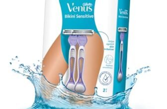 Gillette Venus Bikini Sensitive Hair Removal, 2 Women Razors |Intimate care| Derm Tested|No irritation