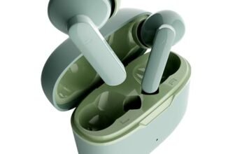 boAt Airdopes Ultra Plus, 50 H Battery, 4Mics ENx, ASAP Charge, Low Latency, Stream Ad Free Music via App Support, Bluetooth Earbuds, TWS Ear Buds Wireless Earphones with mic (Olive Slate)