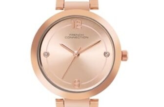 French Connection Sunray Rose Gold Dial Round Analog Watch for Women – FCN01B