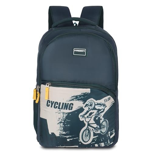 Priority Wonder 001 Polyester 31 litres Mint Green College Backpack For Boys & Girls|Casual Backpack For Men & Women|Office Backpack For Unisex (18 Inch|Large) – INV26101