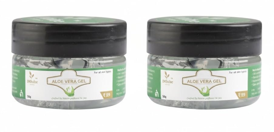 Imbibeorganic Aloveragel, Natural Skin and Hair Care, Hydrating Formula 50g, 2 Pack