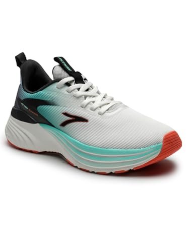 Action | Athleo | BULLET-244 | Stylish | Lightweight | Comfortable | Trendy | Sports | Running Shoes | for Men White-Mint