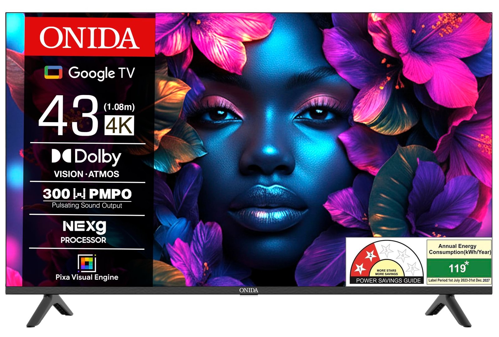 Onida 108 cm (43 inch) Nexg Series 4K Ultra HD LED Smart Google TV 43UIG