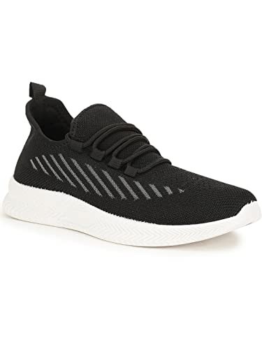 Bata Mens Vapor Black Sneaker – 9 UK (8596035)