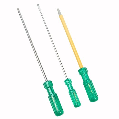 TAPARIA, 3 PC SET, 1 x FLAT SCREWDRIVER, 1 x INSULATED SCREWDRIVERS & 1 X PHILLIPS SCREWDRIVER, (826, 827 I, P8 863 250). Used for Industrial application, DIY, Electricals and Home use.