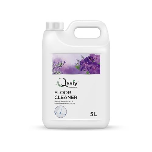 QSSIY Floor Cleaner 5L Lavender | Concentrated for Home Tiles, Marble, Wood | Streak-Free, Hand-Safe, Made in India