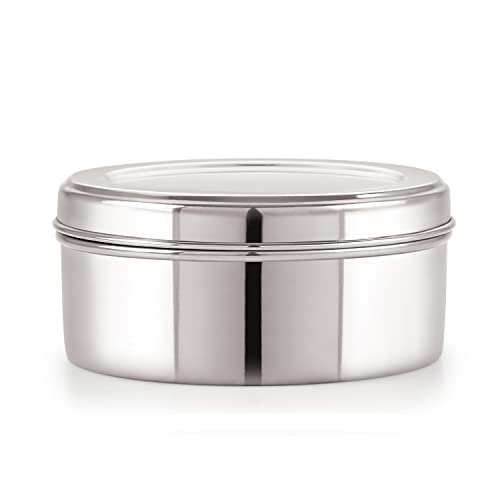 neelam – SPDB008P Stainless Steel 8 26G Puri Dabba, 550 ml, Silver