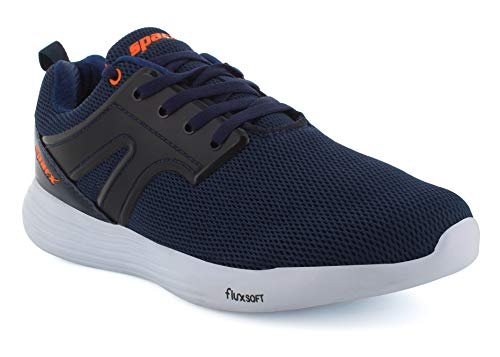 SPARX Mens Sm-500 Navy Blue Neon Orange Running Shoe – 9 UK (SM-500)