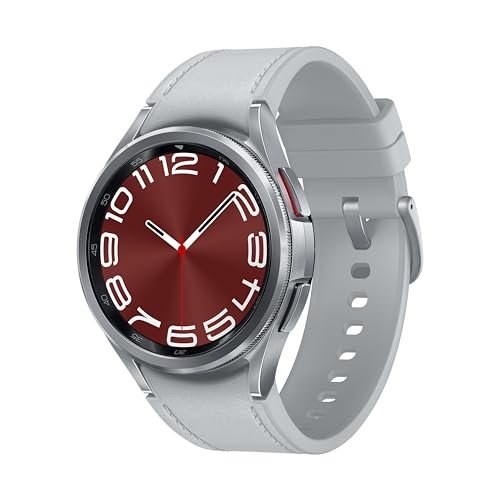 Samsung Galaxy Watch6 Classic (Smartchoice) (Silver, 43mm) | Rotating Bezel | Bluetooth | Monitor BP and ECG | Track Sleep and Health | Upto 40hrs Charge with Fast Charging | Galaxy Ecosystem | IP68