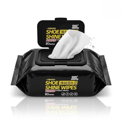 Shoe Cleaning Wipes (80 PCS) – Instant Sneaker Cleaner Wipes for Shoes, White Shoes, Sports Shoes & Leather Footwear, Portable Stain Remover, Quick Cleaning Wet Wipes for Travel & Daily Use