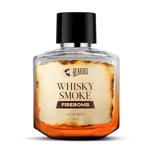 BEARDO Whisky Smoke FIREBOMB Perfume for Man, 100ml | Spicy, Woody scent | EAU DE PARFUM | Perfume For Men| Long Lasting Fragrance | Date Night Perfume | Premium Fragrance | Gift for Men | Husband | Boyfriend