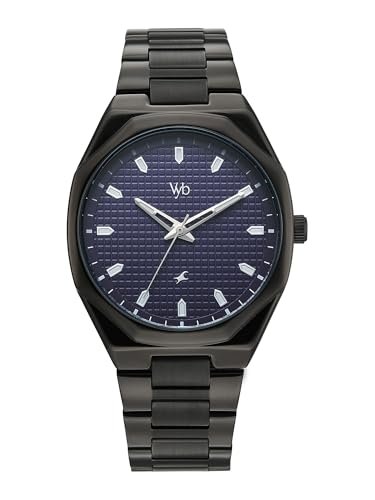 Fastrack Vyb Nimbus with Quartz Analog Purple Dial Black Zinc Alloy Strap Watch for Men – FV30043NM01W