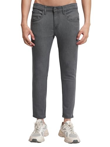 Highlander Men’s Tapered-Fit Mid-Rise Jeans | Clean & Polished Look | Structured Comfort | Everyday Style