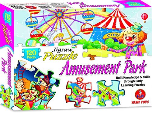 Educational Planet Galaxy Jigsaw Puzzle for Kids, Includes 120 Pieces of Fun Puzzle (AMUSMENT Park)