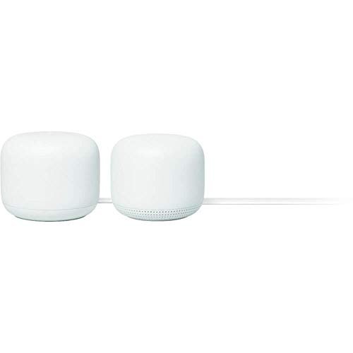 Google Nest WiFi – 4×4 AC2200 Wi-Fi Mesh System with 4400 Sq ft Coverage (Router 2-Pack)