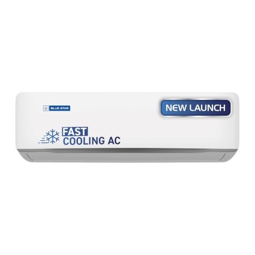 Blue Star 1.5 Ton 3 Star, New Star Rated, Inverter Split AC (Copper, 5 in 1 Convertible Cooling, DigiQ Hepta Sensor, Blue Fins,Turbo Cool,Blue Fins (IA318ZXU, White)