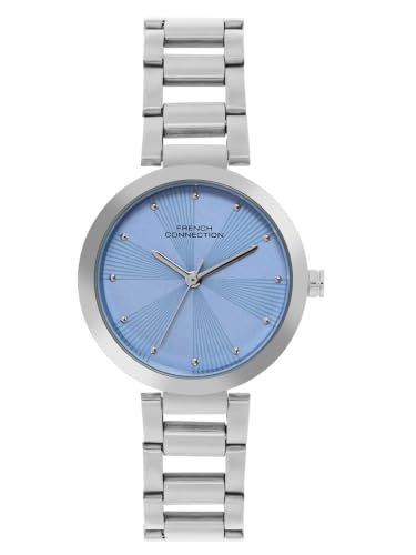 French Connection | Blue dial | Silver Strap | Quartz Watch for Women – FCN060A