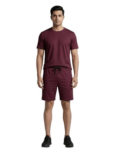 Dollar Men Co-Ord Set | Polyester Shorts + T-Shirt | Regular Fit, Quick Dry & Breathable | Gym, Casual & Sportswear | Pack of 1