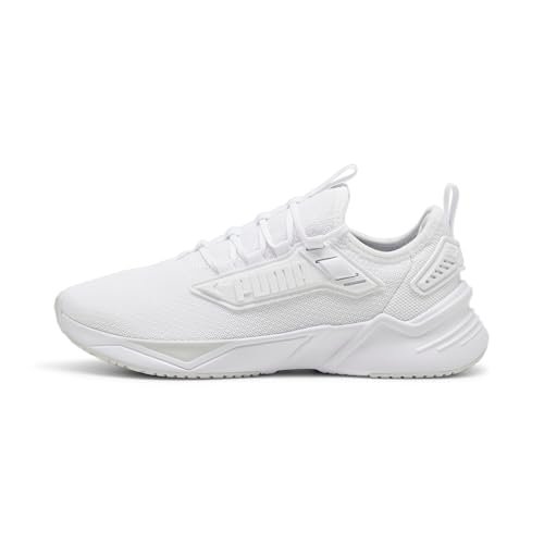 PUMA | Retaliate 3 Running Shoes | White-Feather Gray-Black | 5UK