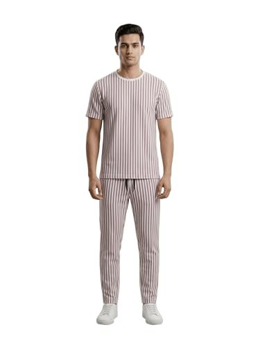 Dollar Men Co-Ord Set | Polyester Trackpants + T-Shirt | Regular Fit, Quick Dry & Breathable | Gym, Casual & Sportswear | Pack of 1