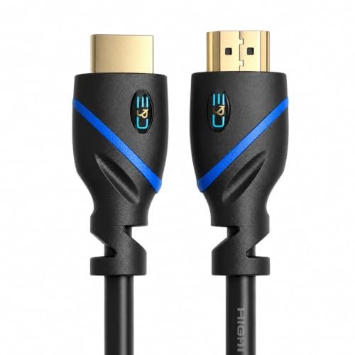 C&E Latest Technology 4K HD HDMI Cable 30 AWG (12ft) High Speed 3D Full HD 1080p Support (3.6 Meters) Compatible HD TV, Blu-ray, Xbox, PS4/3, PC, Fire TV- Black (2 Pack) CNE33241
