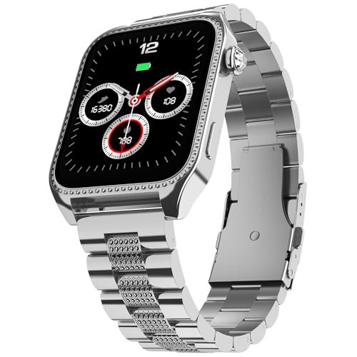 Fire-Boltt Xelor Luxury Stainless Steel Smart Watch. 1.78″ AMOLED, Always-On Display, 368 * 448 px Resolution, Bluetooth Calling, 75 HZ Refresh Rate