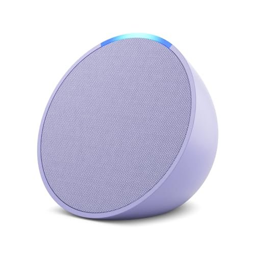 Amazon Echo Pop| Smart speaker with Alexa and Bluetooth| Full sound, balanced bass, crisp vocals| Purple