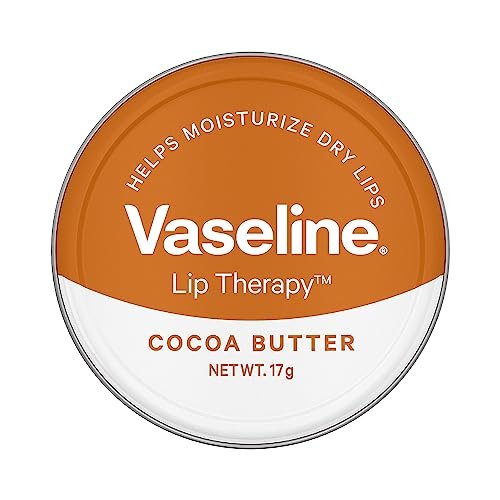 Vaseline Lip Tins Cocoa Butter, 17g | Infused with Cocoa Butter for Hydration & Glossy Shine Softline (Transparent)