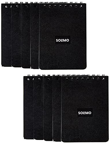 Amazon Brand – Solimo Wirebound Pocket Size Notebook, A7 Size, 90 Pages,Single Ruled, 70 GSM Paper