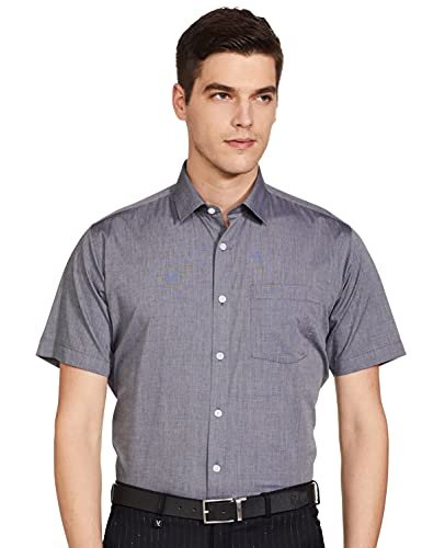 Amazon Brand – Symbol Men’s Regular Formal Shirt (SYMFS-03_Fil100C (HS)_Charcoal 39)
