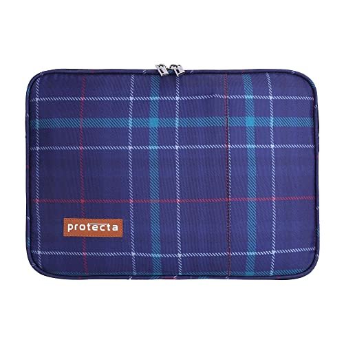 Protecta Phoenix Waterproof 15.6 Inch Laptop Sleeve Hand Bag Cover for Men & Women Ideal for Office & College, with Soft Plush Interiors – (Plaid Print)
