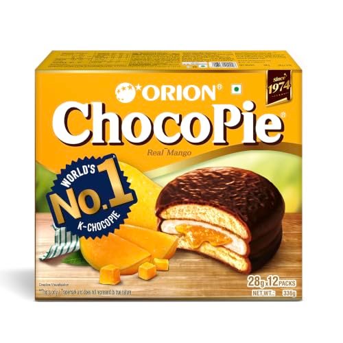 ORION Mango Choco Pie (12pies)|centre-filled chocolate biscuit