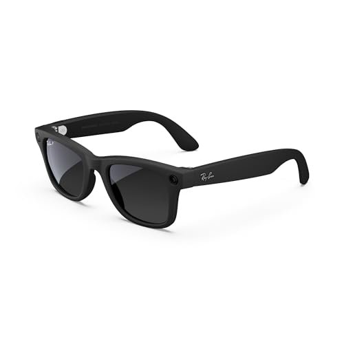 Meta Ray-Ban Wayfarer (Gen 1) Large – Matte Black, Polarised Gradient Graphite Lenses