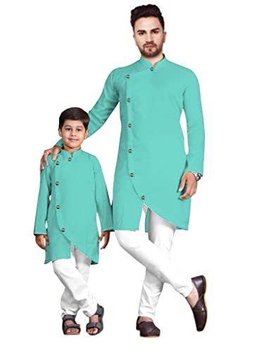 OS Mens & Boys kurta pyjama set in Cotton (Baap_Beta |Father & Son| best Combition)