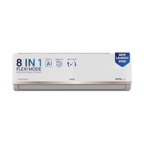 Acerpure Chill Neo1.5 Ton 3 star, New star rated, Split AC(4800W AC5IPG61.5TN3W48W 7 in 1 Convertible, Ice Blast Mode, 4 way swing, Cooling @ 58 degree, White)