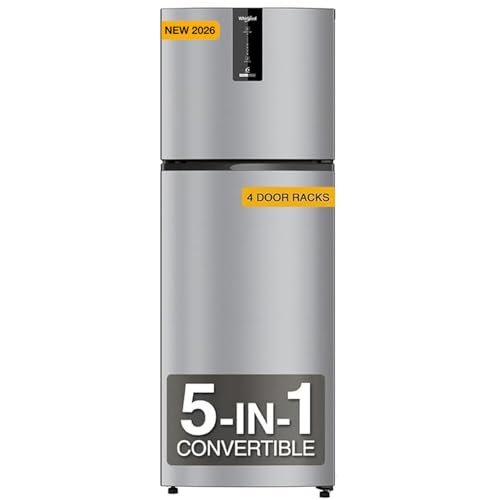 Whirlpool 308 L 3 Star Convertible Frost Free inverter Double Door Refrigerator (IF INV 355 LUNAR STEEL(3S) CONV-Y, 2026 Model)