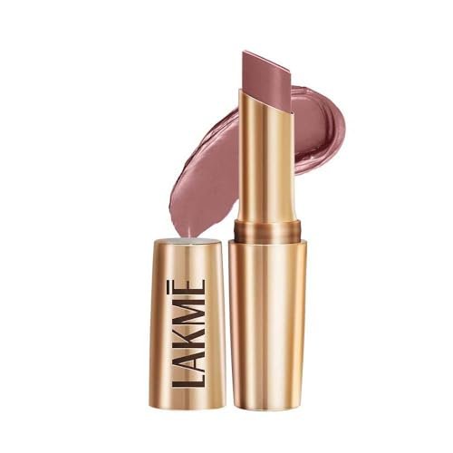 Lakme Powerplay Priming Matte Lipstick, Smooth Matte Finish, Lightweight Lipstick, Smudgeproof, Lasts 16hrs, Hydrates Lips, Dusty Pink, 3.6g