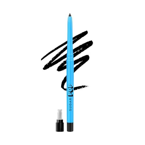 SUGAR POP Longwear Kajal | 24 Hr Smudge-Proof Kajal | Waterproof | Velvet Matte Finish | 0.3 gm – 01 Black