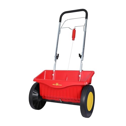 WOLF-Garten 5450000A Perfect Spreader, Spreading Width 43 cm, 16L Container, Light & Manoeuvrable, Ideal for Spreading Seeds, Fertilizer, Sand – WE 430