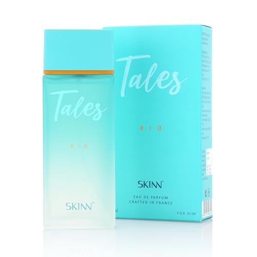 Skinn By Titan | Tales Rio Perfume – 100 Ml | Perfume For Man | Gift for Men | Premium Fragrance | Grooming Essentials | Long Lasting Smell for Men | Fresh, Woody |Eau De Parfum