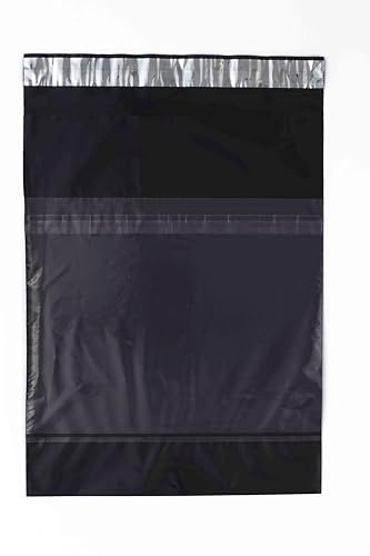 Porpoise Black Tamper Proof Courier Bags 10 x 14 Inch Pack of 1000 with POD Jacket Self Adhesive Poly Mailer for E Commerce Shipping Packaging
