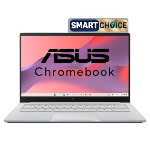 ASUS Chromebook CX1405 (2026), Smartchoice,Intel N50 Processor, Intel UHD iGPU, 8GB RAM, 128GB SSD, FHD, 14″ (35.5 cm), Chrome OS, Pure Grey, 1.39 Kg, CX1405CTA-S60622, 42WHrs, Thin & Light Laptop