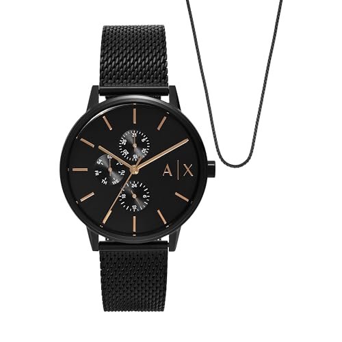 Armani Exchange Black Watch AX7162SET