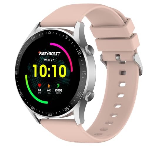 Fire-Boltt Talk 2 Pro Bluetooth Calling Smartwatch, 1.39″ TFT Display with Dual Button, Hands On Voice Assistance, 120 Sports Modes, in Built Mic & Speaker (Talk 2, Pink)