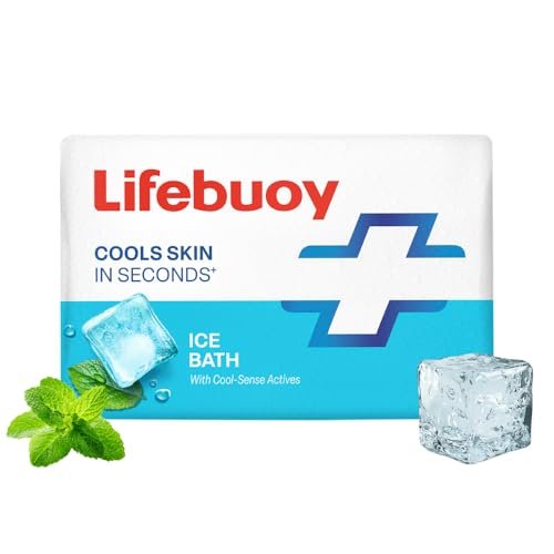 LIFEBUOY Ice Bath Soap Combo Pack of 5, 125g each, for Instant Cooling in Summers, with Menthol and Cool Sense Actives, Refreshing Fragrance, Designed for Indian Summer, for Men and Women