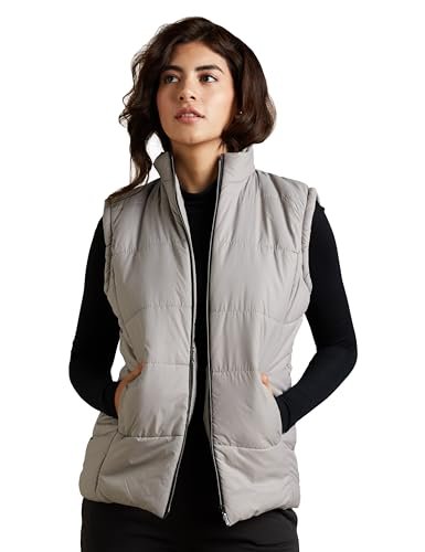 Amazon Brand – Symbol Women’s Quilted Jacket (AW19KJ002_Stone Grey_X-Small XS)